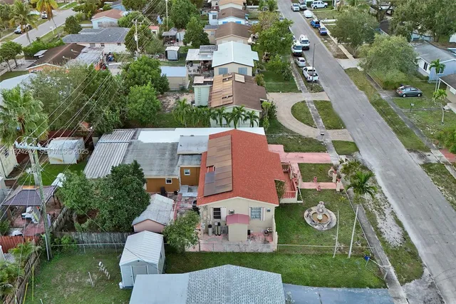 an aerial view of a city
