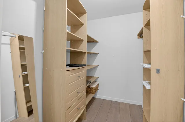 a room with storage and utility