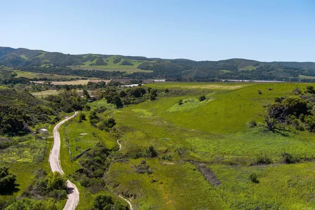 a view of a city with a lake
