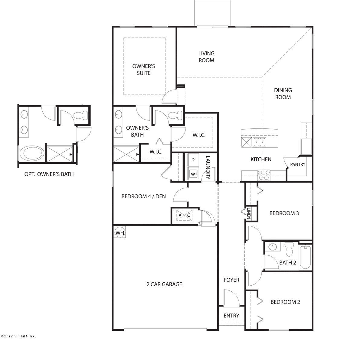161 Deer Crossing Road St. Augustine, FL 32086 - Photo 5 of 5 Cordova Floorplan
