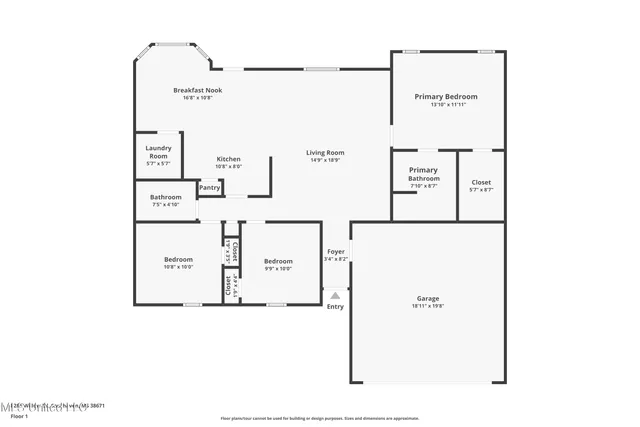 $1,800 | 8286 Willow Drive, Southaven, MS 38671