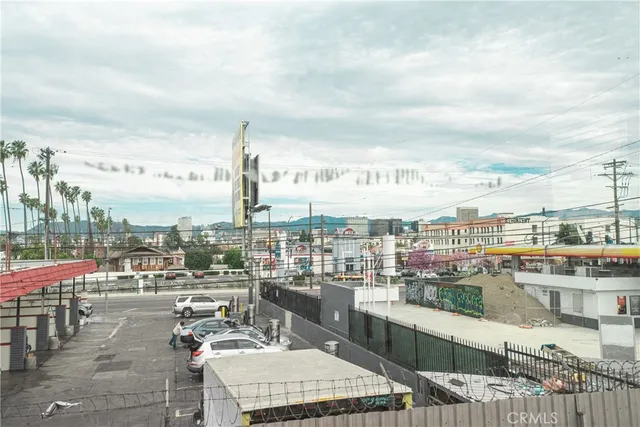 a picture of city view with outdoor seating