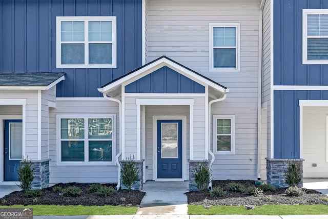 a front view of a house