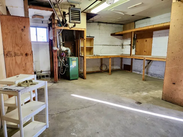 a view of an empty room with a balcony