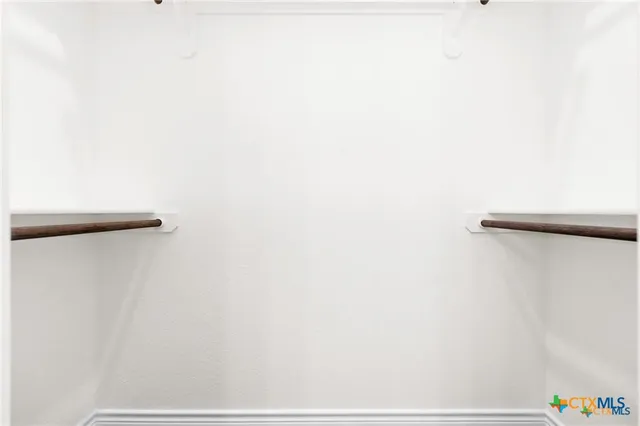 a close up view of racks on the wall