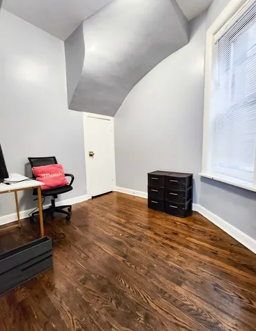 a room with furniture