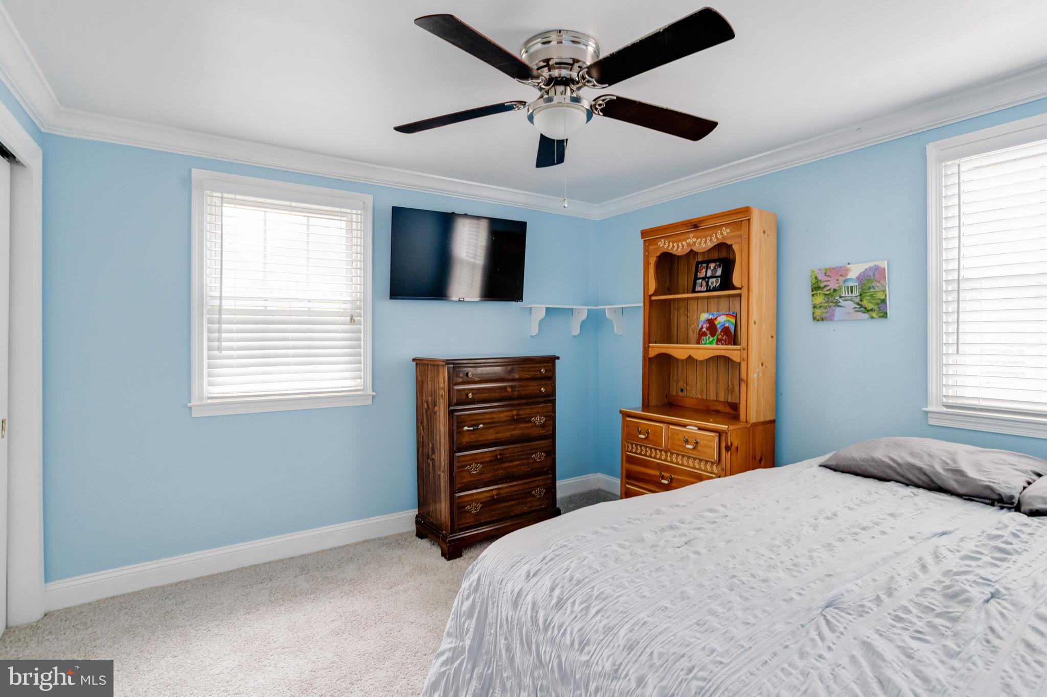 506 Red Pump Road Bel Air, MD 21014 - Photo 39 of 70 2nd BR w crown molding & Ceiling fan