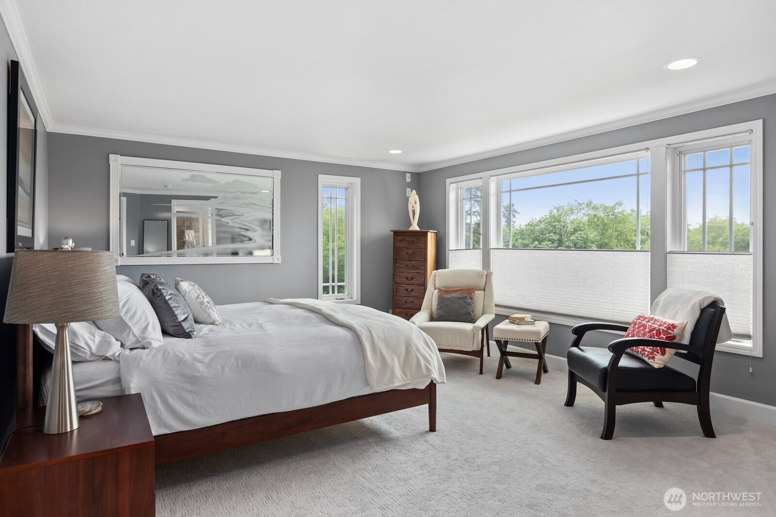 11404 239th Place Southwest Woodway, WA 98020 - Photo 16 of 40 a bedroom with a bed chair and window
