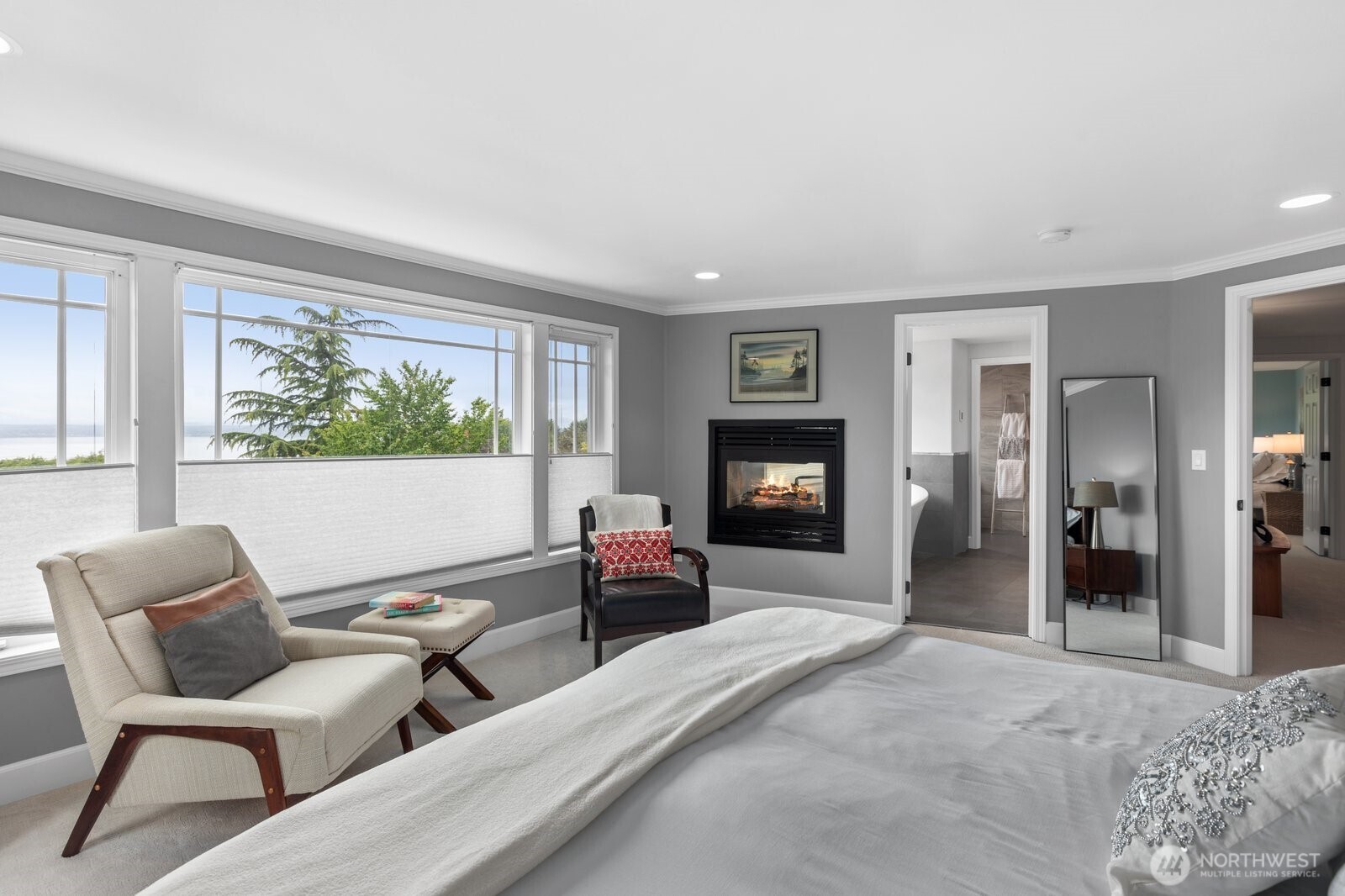 11404 239th Place Southwest Woodway, WA 98020 - Photo 17 of 40 a living room with furniture and a flat screen tv