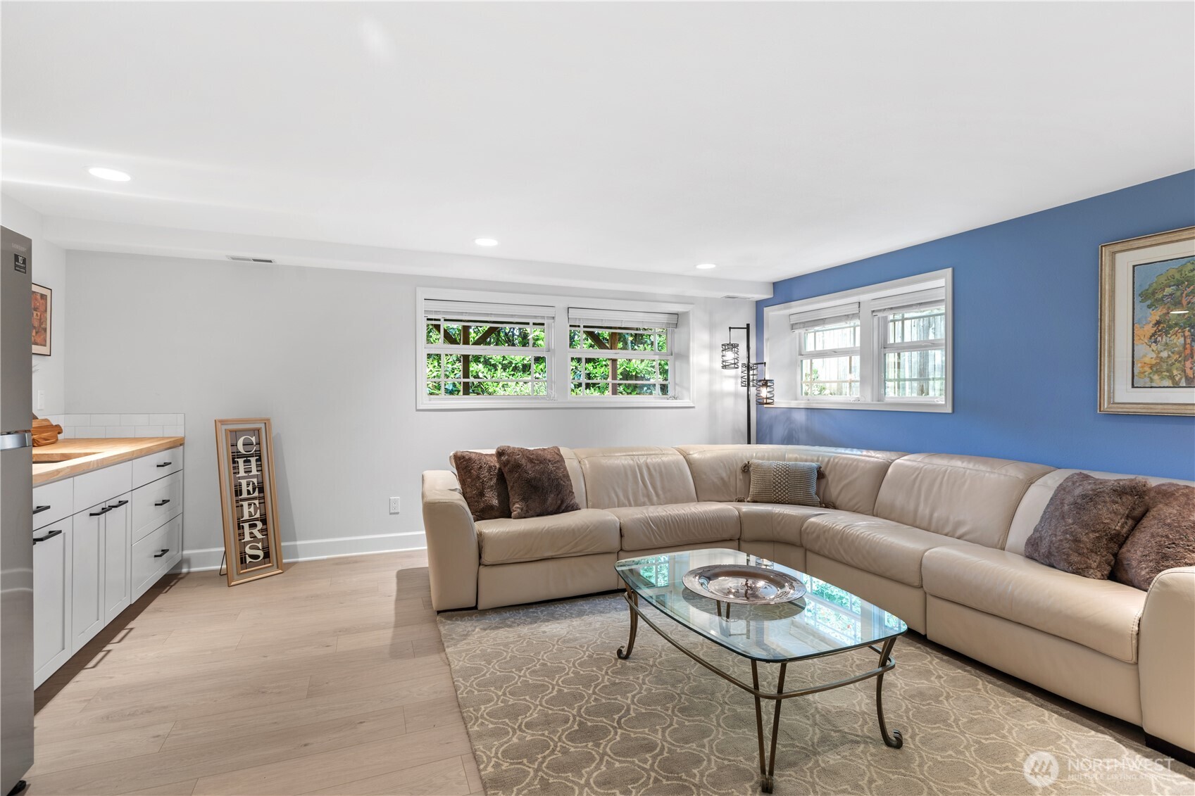 11404 239th Place Southwest Woodway, WA 98020 - Photo 26 of 40 a living room with furniture and a couch