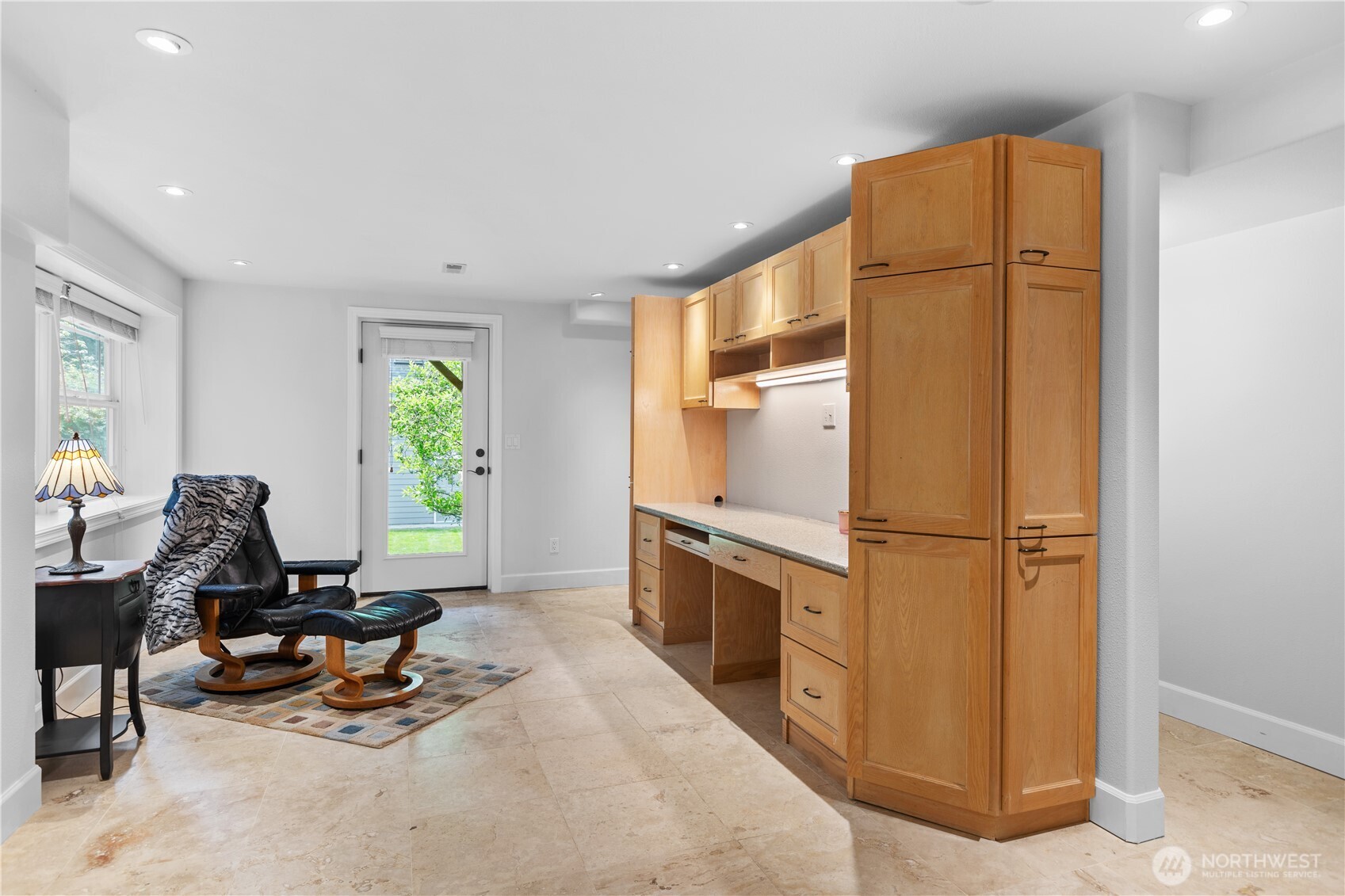11404 239th Place Southwest Woodway, WA 98020 - Photo 31 of 40 a view of a room with workspace and a window