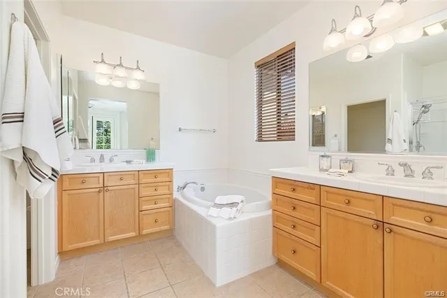 a view of a room with a large window