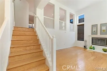 a view of an entryway with staircase