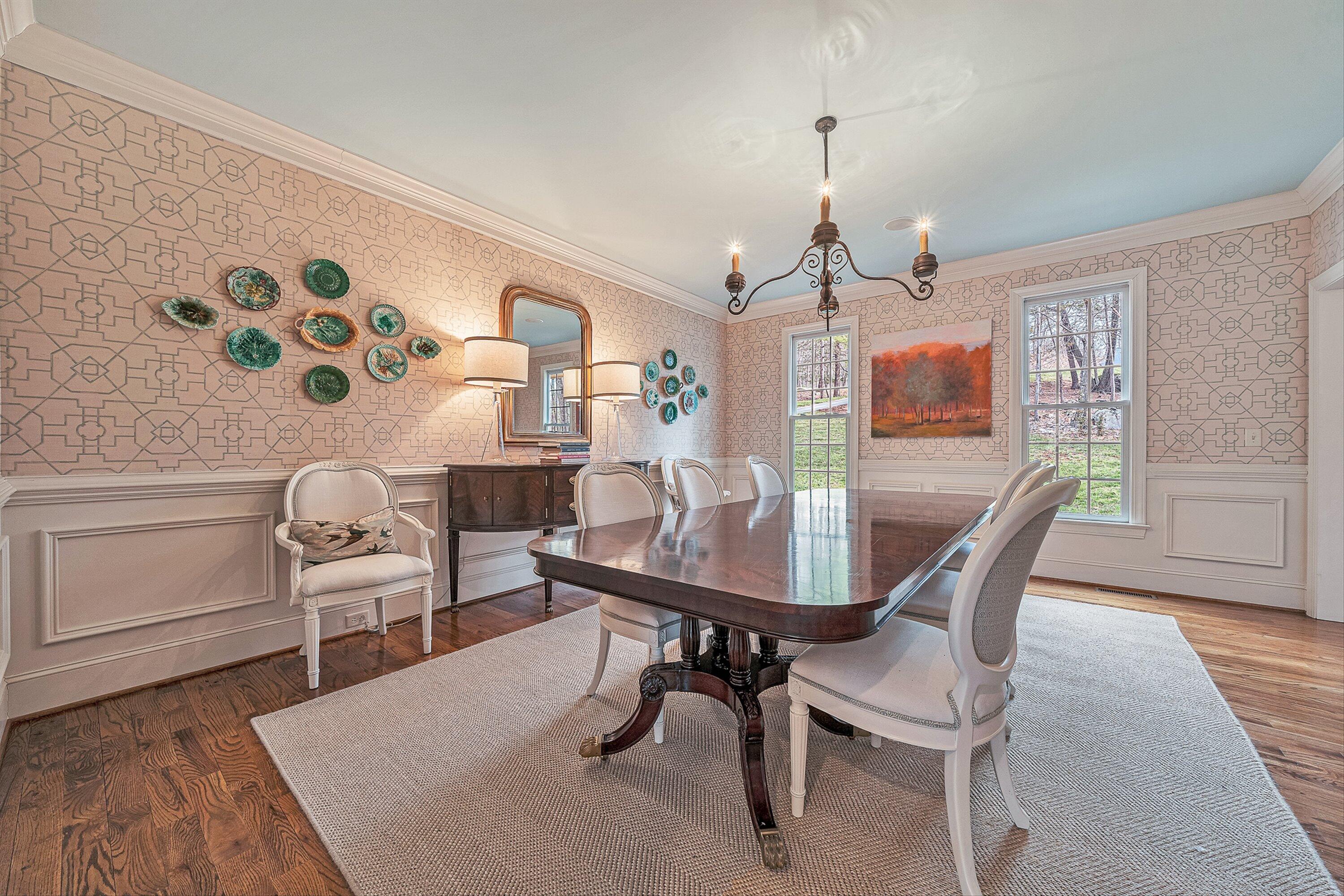 5464 Ridgelea Estates Drive Roanoke, VA 24018 - Photo 24 of 85 a view of a dining room with furniture and wooden floor