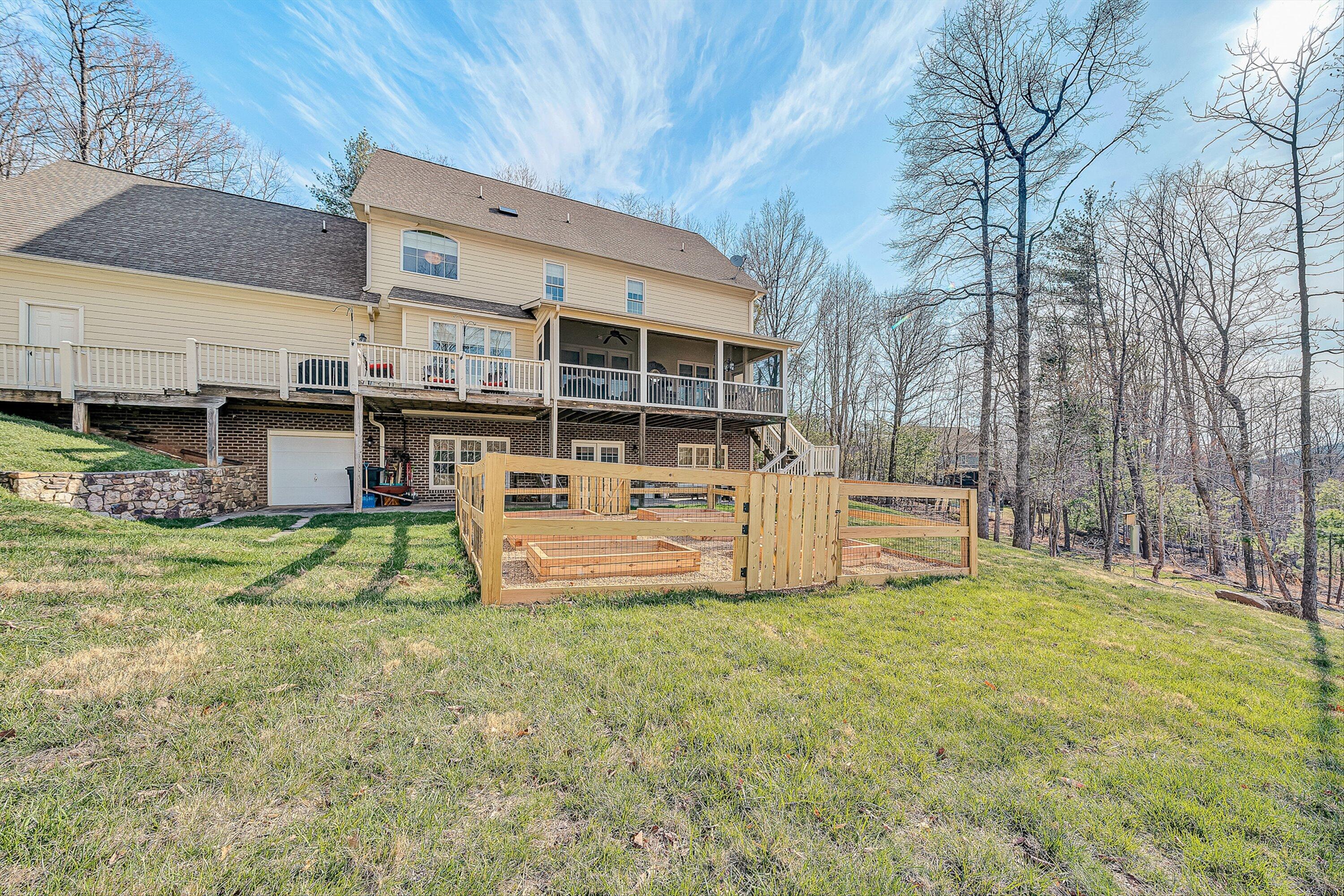 5464 Ridgelea Estates Drive Roanoke, VA 24018 - Photo 79 of 85 Fenced raised bed garden