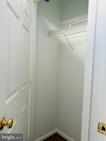 a view of a room with storage