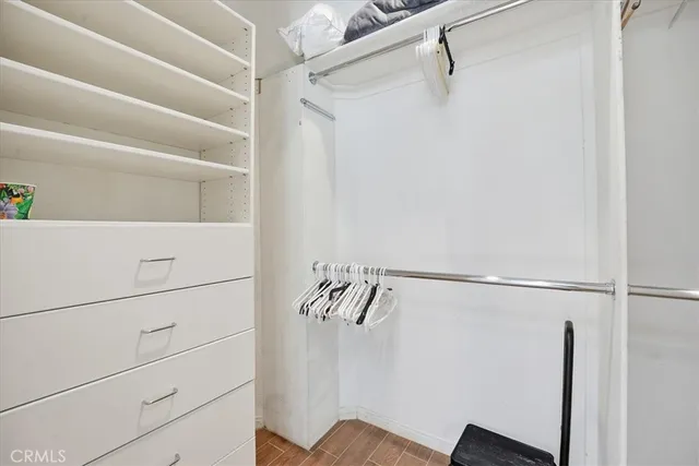 a view of walk in closet