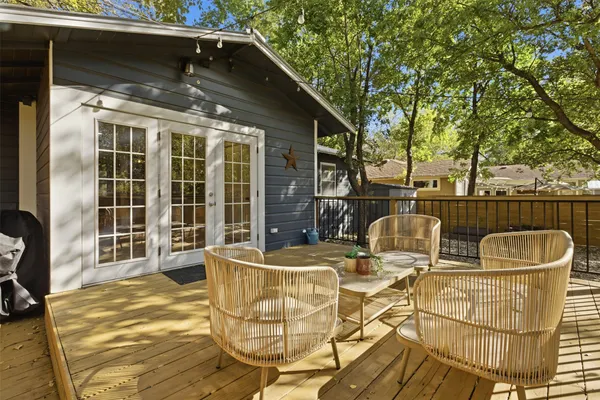 a view of outdoor space with seating area