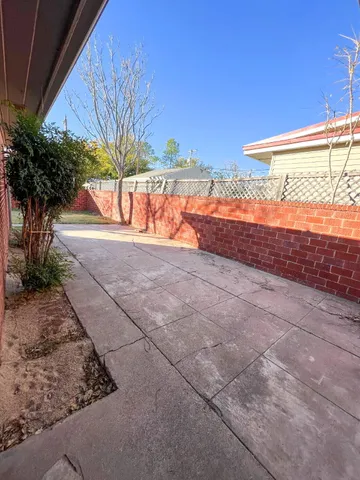 a view of an outdoor space with trees