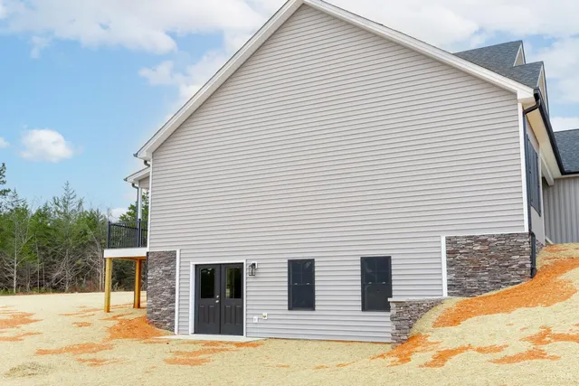 a empty closet with white paint