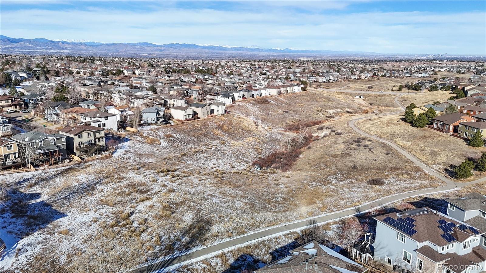 10797 Hickory Ridge Street Highlands Ranch, CO 80126 - Photo 37 of 42 an aerial view of residential houses with outdoor space