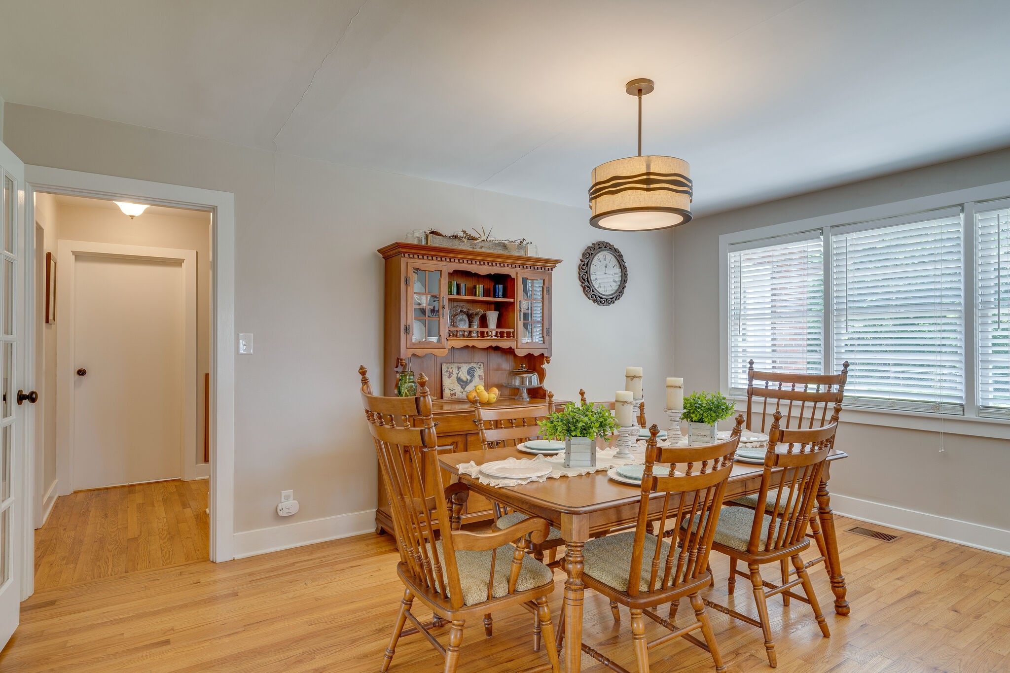 2241 Battle Creek Road Springfield, TN 37172 - Photo 15 of 32 a view of a dining room with furniture window and wooden floor