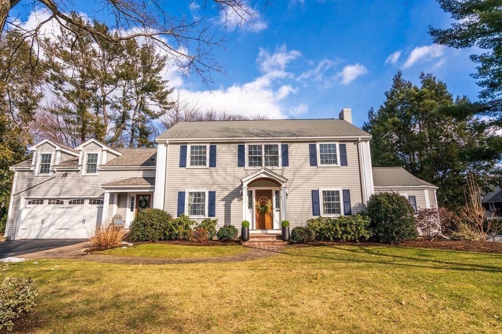 5 Wynnewood Road Wellesley, MA 02481 - Photo 1 of 41 a front view of a house with a yard