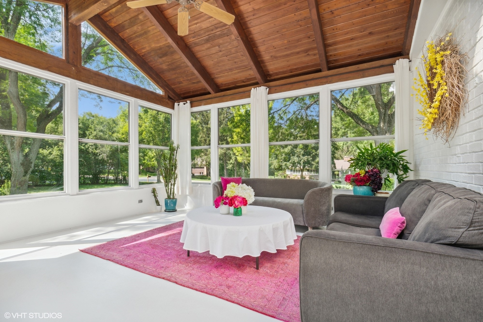 845 Forest Hill Road Lake Forest, IL 60045 - Photo 9 of 41 a living room with furniture and a large window