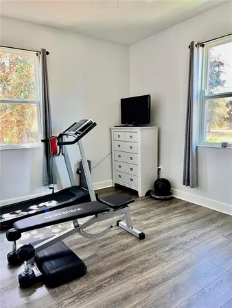 a view of a large window with an outdoor view