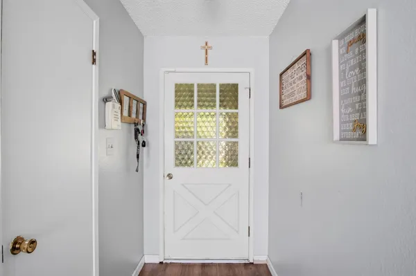 a view of an entryway door