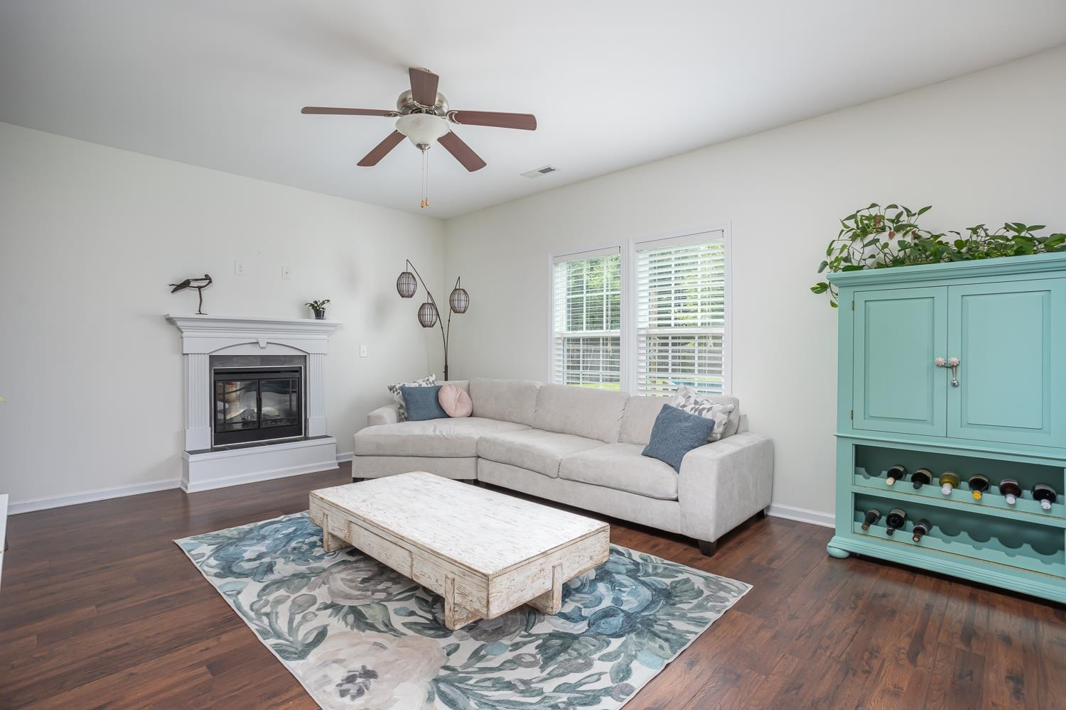 322 Forest Lane Wendell, NC 27591 - Photo 30 of 37 a living room with furniture and a fireplace