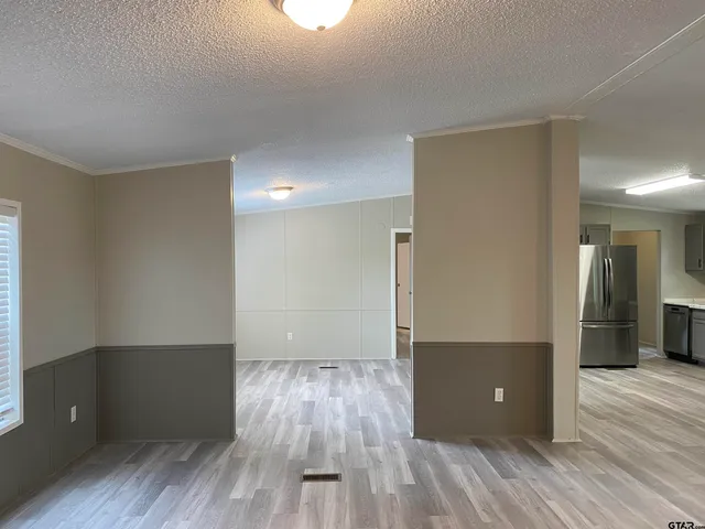wooden floor and windows in a room