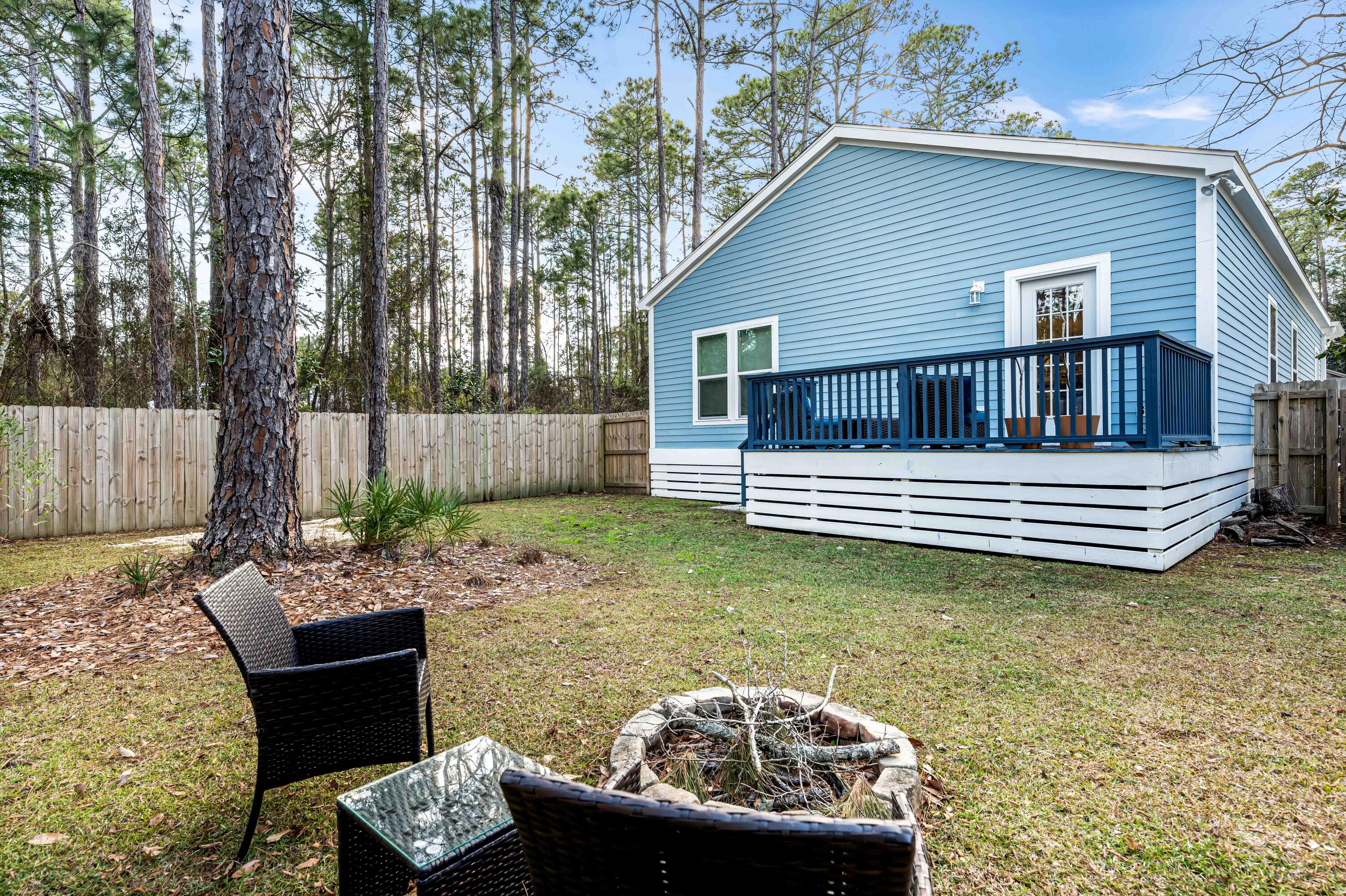 68 Central 8th Street Santa Rosa Beach, FL 32459 - Photo 31 of 43 Fenced Backyard