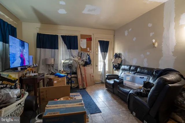 a room with furniture