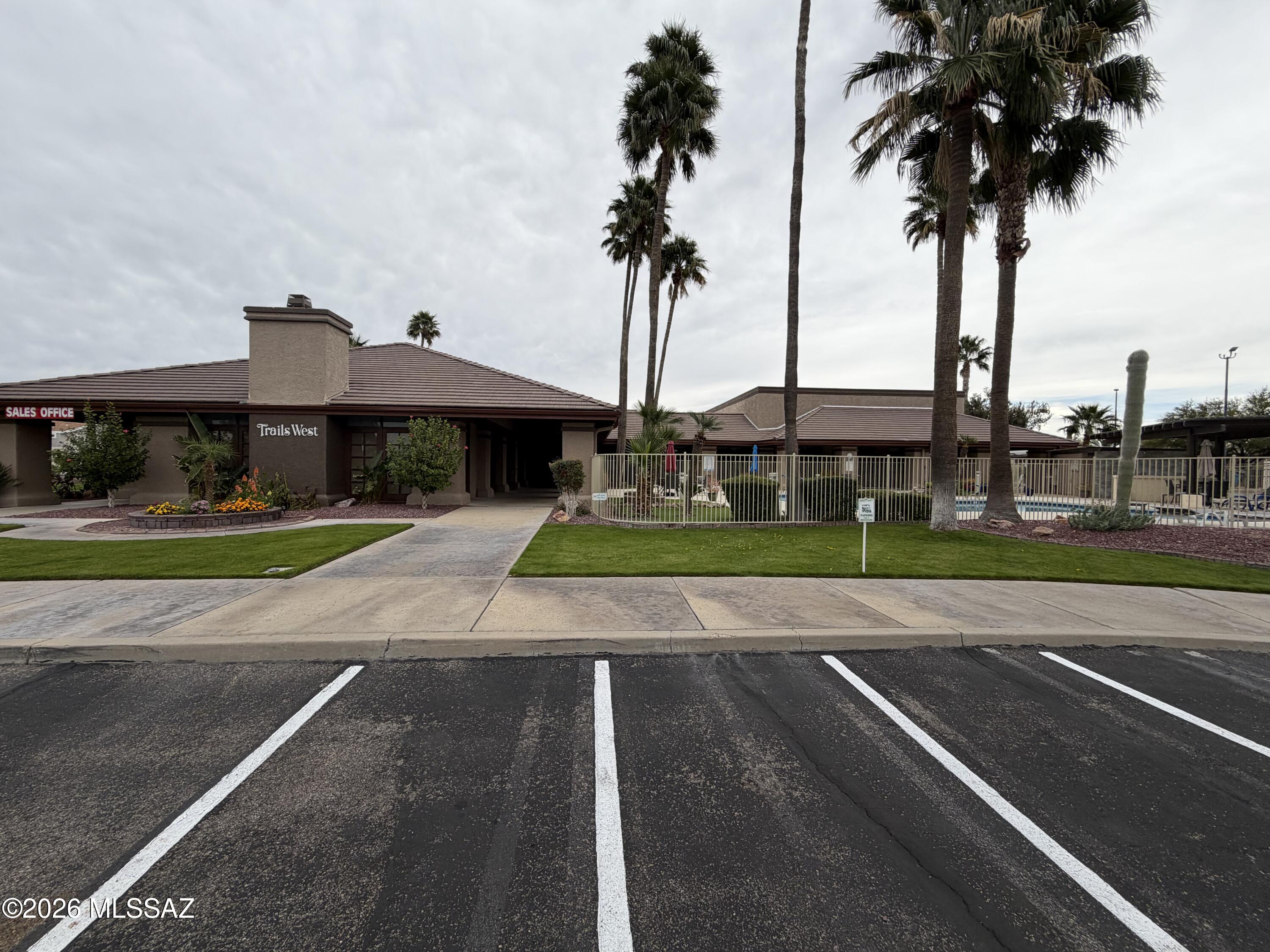 8401 South Kolb Road, Unit 168 Tucson, AZ 85756 - Photo 12 of 20 a view of swimming pool with a yard and palm trees