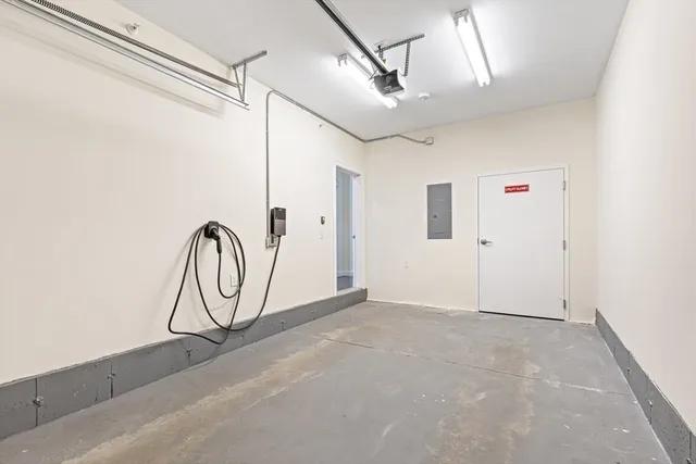 a view of a room with rack on the wall