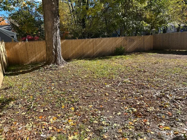a backyard of a house