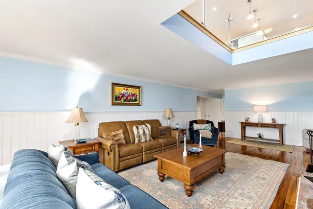 a living room with furniture and a couch