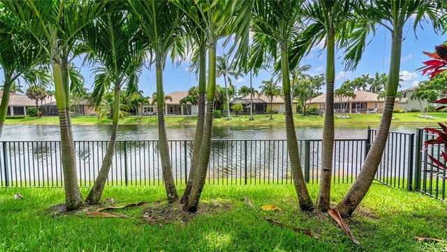 a view of a backyard with a garden