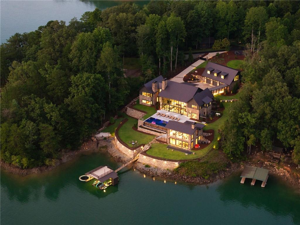 725 Rocky Point Drive Morganton, GA 30560 - Photo 12 of 157 an aerial view of a house with garden space ocean view