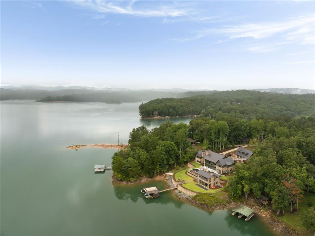725 Rocky Point Drive Morganton, GA 30560 - Photo 148 of 157 an aerial view of a house with a yard