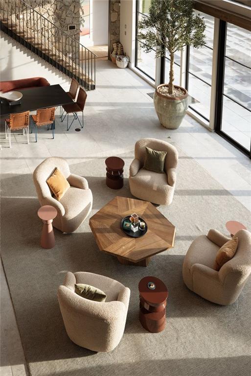 725 Rocky Point Drive Morganton, GA 30560 - Photo 67 of 157 a living room with furniture and a floor to ceiling window