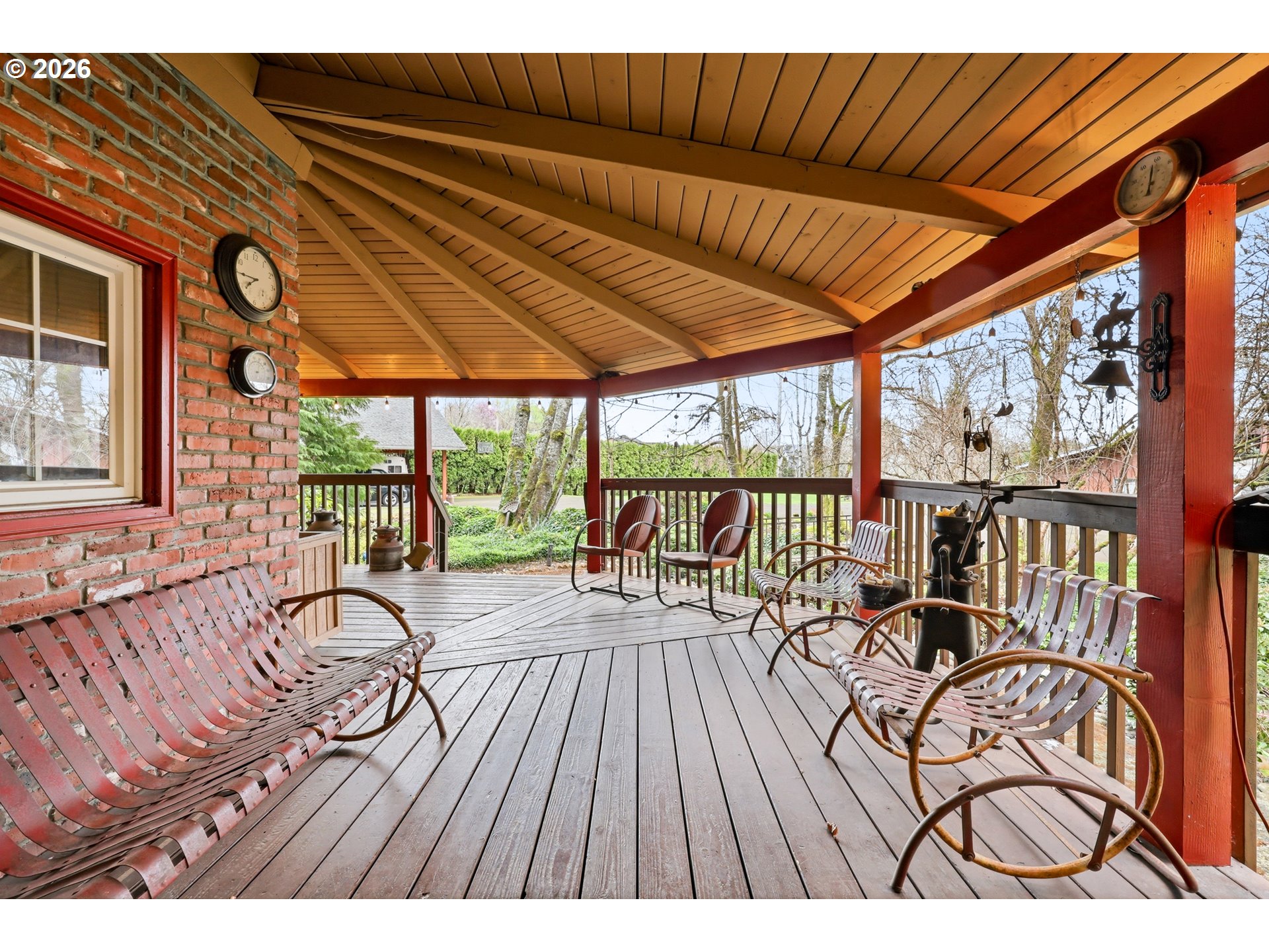 4209 P Street Washougal, WA 98671 - Photo 7 of 38 a view of balcony with wooden floor and outdoor seating