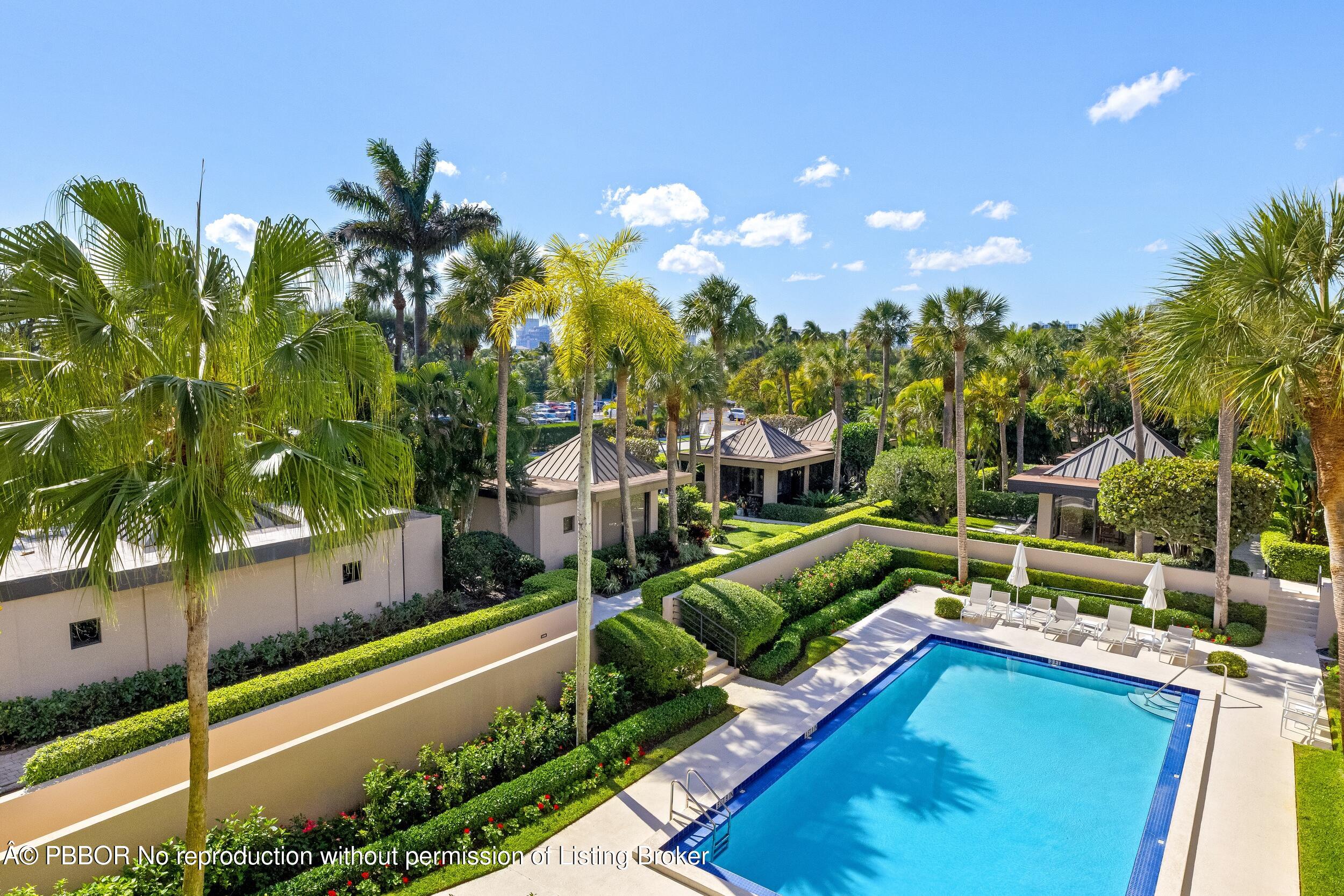 120 Sunset Avenue, Unit 3D Palm Beach, FL 33480 - Photo 7 of 8 Pool View