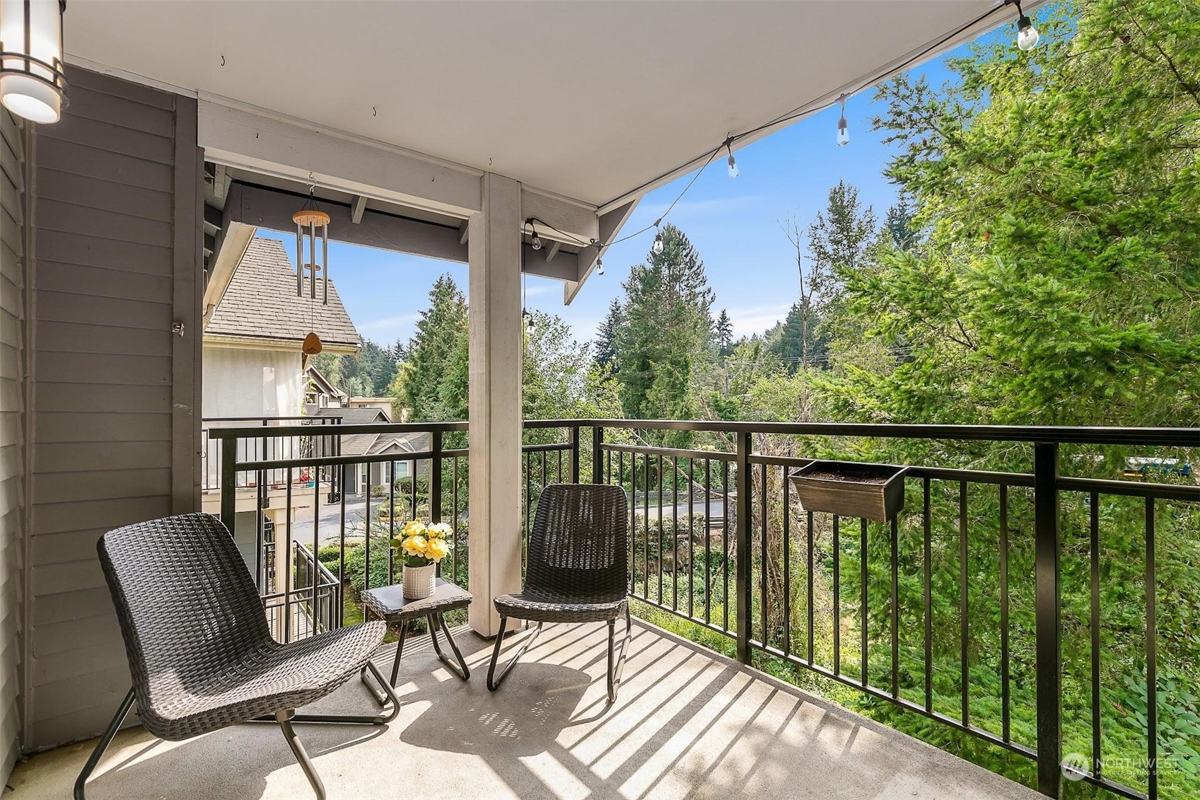 19404 Bothell Way Northeast, Unit B303 Bothell, WA 98011 - Photo 13 of 27 a view of a chair in a balcony