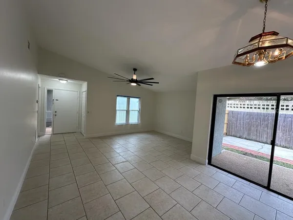 a view of a livingroom with a staircase