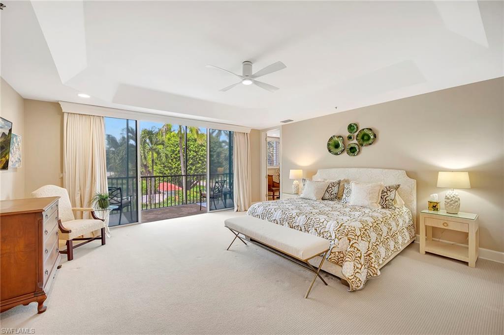 1004 5th Street South, Unit 502 Naples, FL 34102 - Photo 19 of 37 Primary Bedroom with Screened Lani