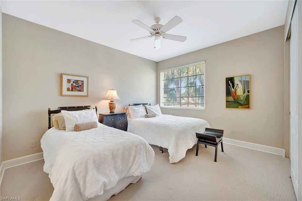 1004 5th Street South, Unit 502 Naples, FL 34102 - Photo 28 of 37 3rd Bedroom with Full and Twin beds