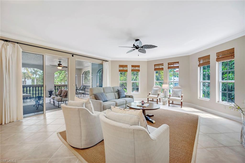 1004 5th Street South, Unit 502 Naples, FL 34102 - Photo 7 of 37 Great Room with Screened Lanai Access