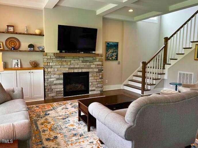 3015 Freeman Farm Way Rolesville, NC 27571 - Photo 9 of 50 a living room with furniture and a flat screen tv